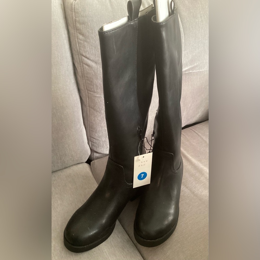 A New Day Women's Over the Knee Black Boots